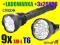 LATARKA LED CREE TRUSTFIRE+AKCESORIA 9x XM-L 9T6