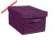 KOSZYKI KOSZE KOSZ PLECIONY VIOLET Z POKRYWĄ 48867