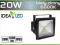NAŚWIETLACZ HALOGEN LED 20W COB 1600lm BIAŁY ZIMNY