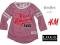 H&amp;M LOGG bluzki BASEBALL nowe FOR GIRL 6szt
