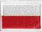 NASZYWKI SPINAKE Naszywka Flaga Polska 55x38w biał
