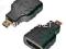 Adapter przejściówka HDMI- micro HDMI gold