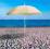Parasol plażowy, parasol przeciwsłoneczny kremowy