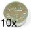 10 x BATERIA AG13 LR44, L1154, A76  1.5V  (267)