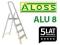 DRABINY drabina aluminiowa domowa ALU 8 stopniowa