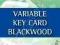 VARIABLE KEY CARD BLACKWOOD Ken Rexford