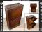 DREWNIANA SZAFKA NA BUTY W KOLORZE DĄB 2 KOMORY