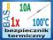 Bezpiecznik termiczny _ 10A _ 250V _ 100C
