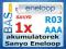 Akumulatorek R03 AAA Sanyo Eneloop 800mAh Ni-MH