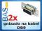 Gniazdo na kabel  _ D-SUB _ DB9 _ 2 szt