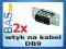 Wtyk na kabel  _ D-SUB _ DB9 _ 2 szt