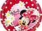 Talerzyki Minnie stokrotki 19,5 cm urodziny 54414