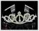 Diadem tiara korona opaska cyrkonie ślub 54