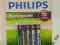 4 x akumulatorek AAA Philips R3 700mAh