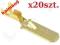 Konektor Męski Nieizol. Zaczep 6,3mm op.20szt E6,3