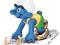 RĘCZNIE MALOWANA FIGURKA SMERF SPRINTER SCHLEICH