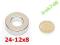 MAGNES NEODYMOWY 24-12x8 PIERŚCIENIOWY 24x12x8