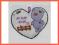 Poduszka serce z misiem  24h