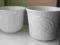 2 ceramiczne osłonki na doniczkę