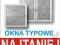 Okno TYPOWE okna PCV Aluplast NAJTANIEJ ECOPROF