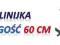 Linijka DŁUGOŚĆ: 60 cm Przezroczysta