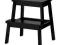 IKEA BEKVAM Taboret ze schodkiem czarny 50 cm