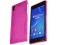 Pink elastyczne etui gel Sony Xperia Z2 L50W +fo