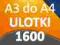 ULOTKI A3 SKŁADANE do A4 1600 szt -Wysoka jakość-