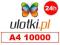 Ulotki A4 10000 szt kreda błysk 135g w 24h