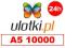 Ulotki A5 10000 szt kreda błysk 135g w 24h