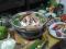 Grill tajlandzki do ryby, małże, owoce morza kraby