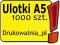 ULOTKI A5 1000 szt - DWUSTRONNE - TERMIN 3-4 dni