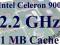 INTEL CELERON 900 2.2GHz FSB 800MHz 1MB cache S.P
