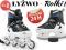 2w1 ŁYŻWY figurowe + ROLKI regulowane DZIECI 30-33
