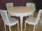 Okrągły stół rozkł. LUDWIK shabby chic po renowacj