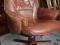 FOTEL SKÓRA NATURALNA OBROTOWY MEBLE HOLENDERSKIE