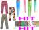 HIT! LEGGINSY MIX  WZORÓW KOLORÓW BAWEŁNA 104