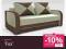 Kanapa sofa rozkładana tapczan łóżko FUX szer 222