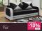 Kanapa sofa rozkładana tapczan łóżko FUX szer 222