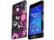 w5 motyle etui GEL Sony Xperia Z2 L50W + folia