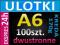 ULOTKI A6 kreda 170g 100szt DWUSTRONNE 24h GRUBE