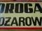 Tablica blaszna - DROGA POŻAROWA