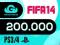 FIFA 14  FUT Coins Monety - PS3 / PS4 - 200k