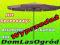 ALUMINIOWY PARASOL OGRODOWY 4m  z KORBĄ  BORDOWY