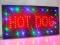 HOT DOG  REKLAMA LED NEON BANER tablica szyld