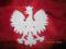 ORZEŁ GODŁO DUŻA NASZYWKA BIAŁY ZŁOTA KORONA HAFT
