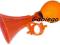 TRĄBKA DO ROWERU dzwonek rowerowy POMARAŃCZOWA