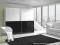 Szafa LUX 5:biały + czarny połysk.Meble U Jędrusia