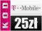 Hurt Kody doładowujące T-Mobile 25zł x20szt. FV