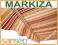 MARKIZA TARASOWA Eco 400x250 beżowe pasy z bordo